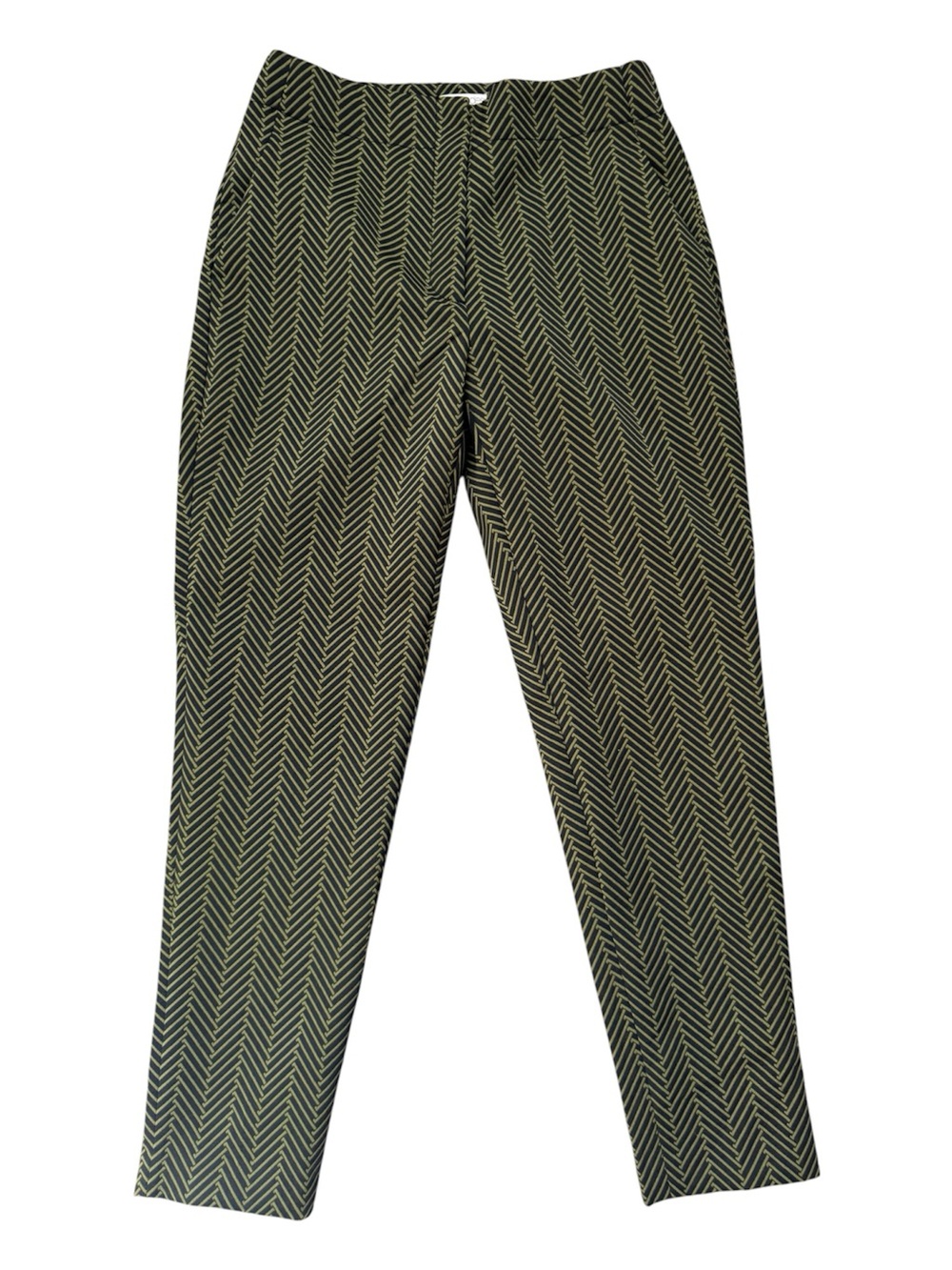New York & Company Chevron Jacquard Jacket in Olive & Charcoal